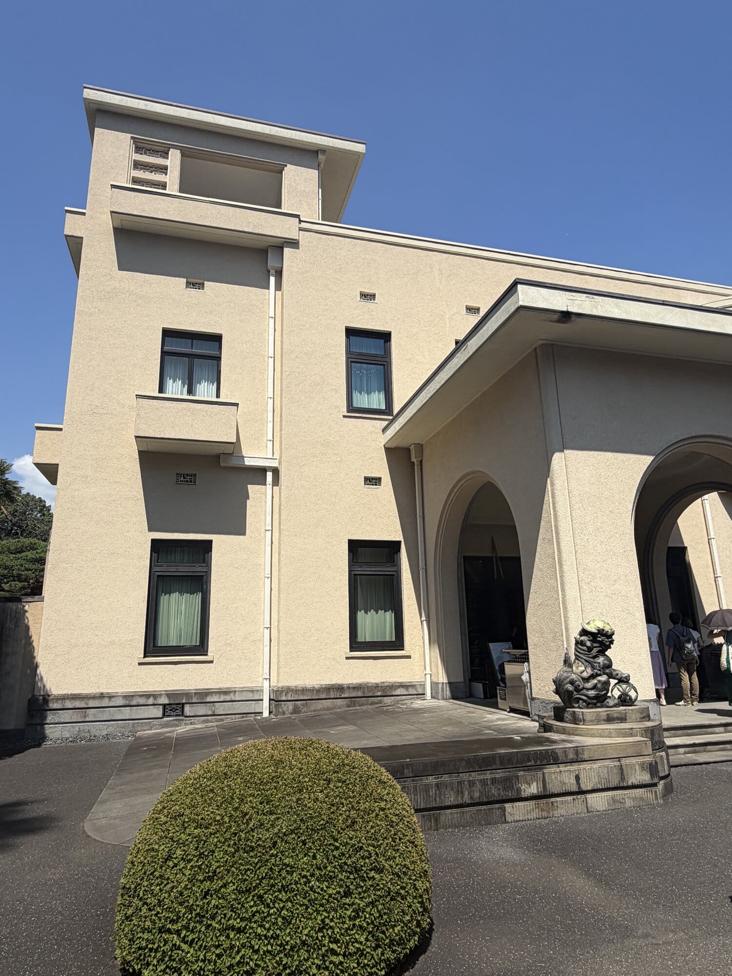 Art Deco main entrance of the Tokyo Metropolitan Teien Art Museum