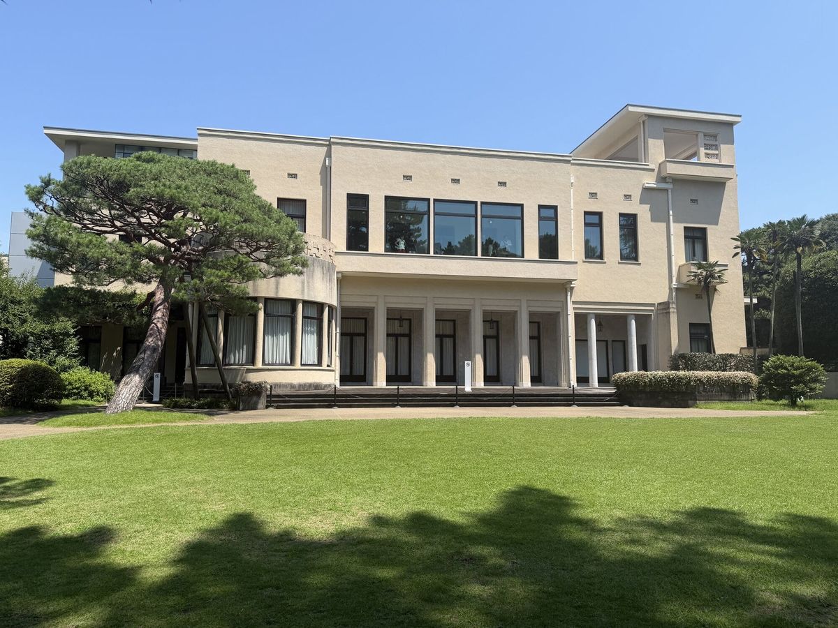 Garden-side facade of the former Prince Asaka Residence at the Tokyo Metropolitan Teien Art Museum
