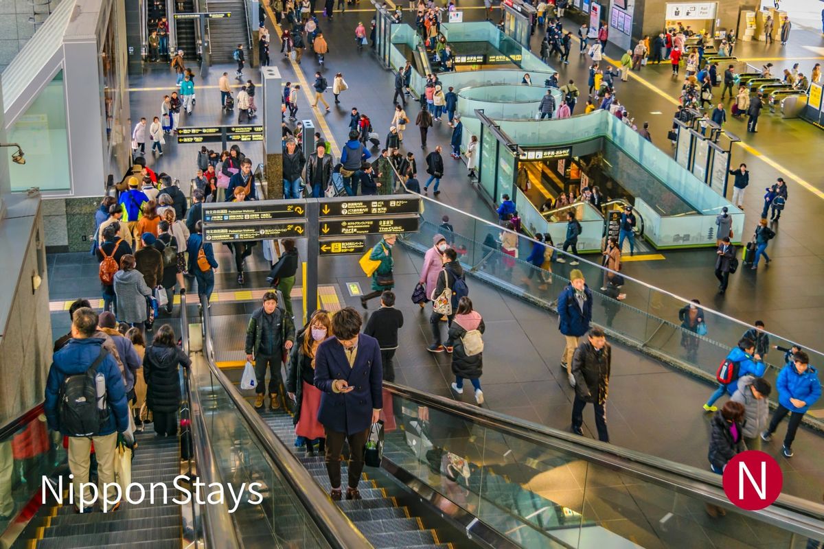 The concourse inside Kyoto Station