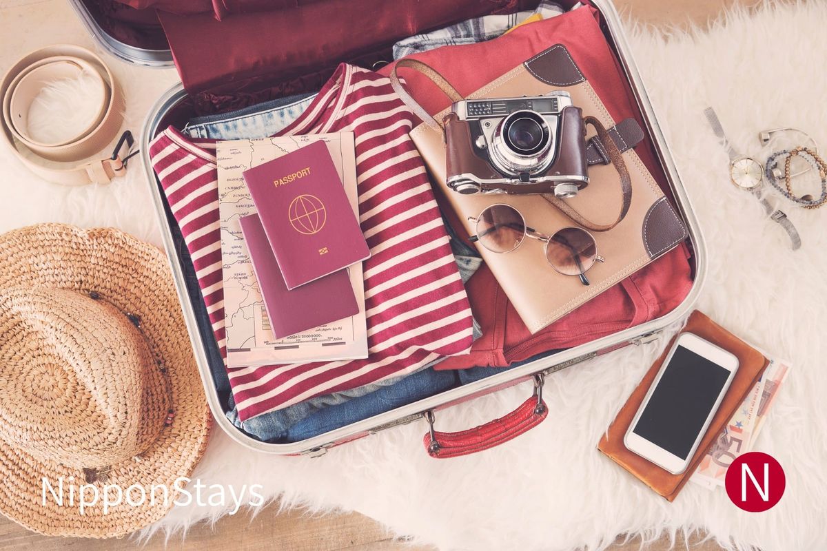 A packed suitcase ready for a trip