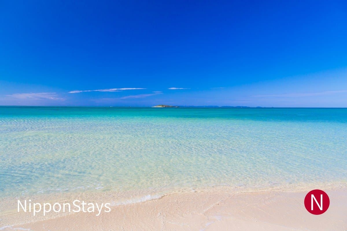 A quiet turquoise shore in Okinawa
