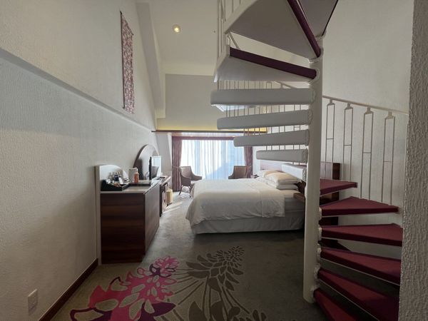 Split-level guest room at Sheraton Okinawa Sunmarina Resort