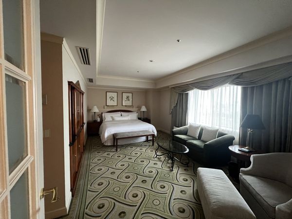 Guest room at The Westin Tokyo with classic European-style furnishings