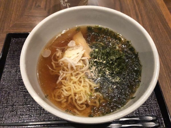 Free yonaki soba noodle bowl served at a Dormy Inn PREMIUM hotel in Japan