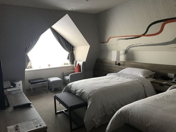 Twin guest room at Kiroro photographed in March 2018, during the Sheraton era before the Club Med conversion