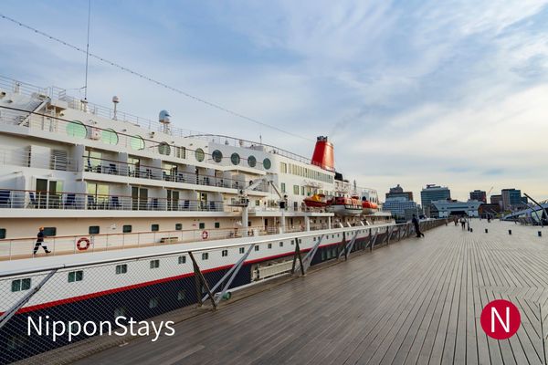 The Osanbashi international cruise terminal in Yokohama