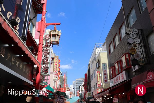 The Nankinmachi Chinatown street in Kobe