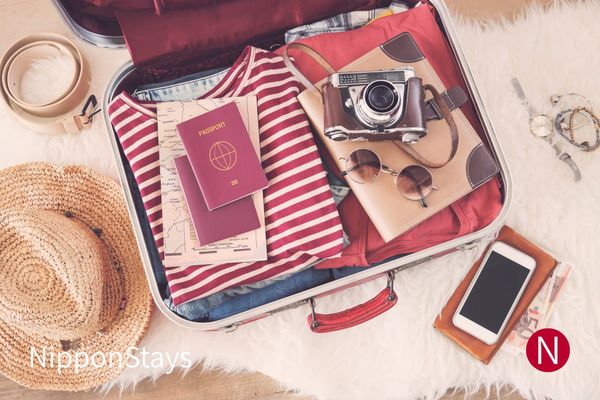A packed suitcase ready for a trip