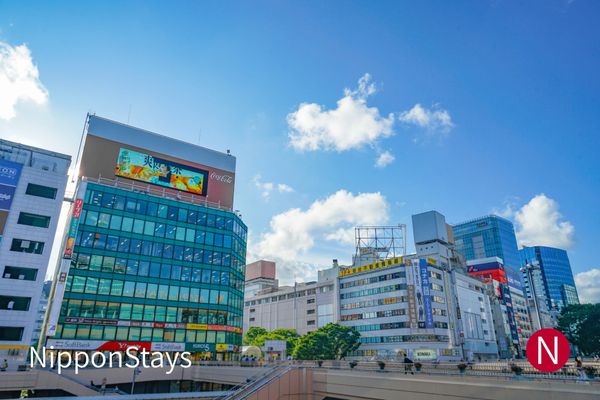 Office buildings around the west exit of Sendai Station