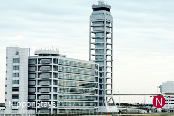 Control tower and terminal building at Kansai International Airport