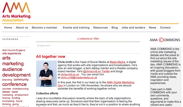 All together now - AMA Commons All together now - AMA Commons