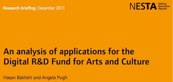 NESTA - digital research applications analysis NESTA - digital research applications analysis