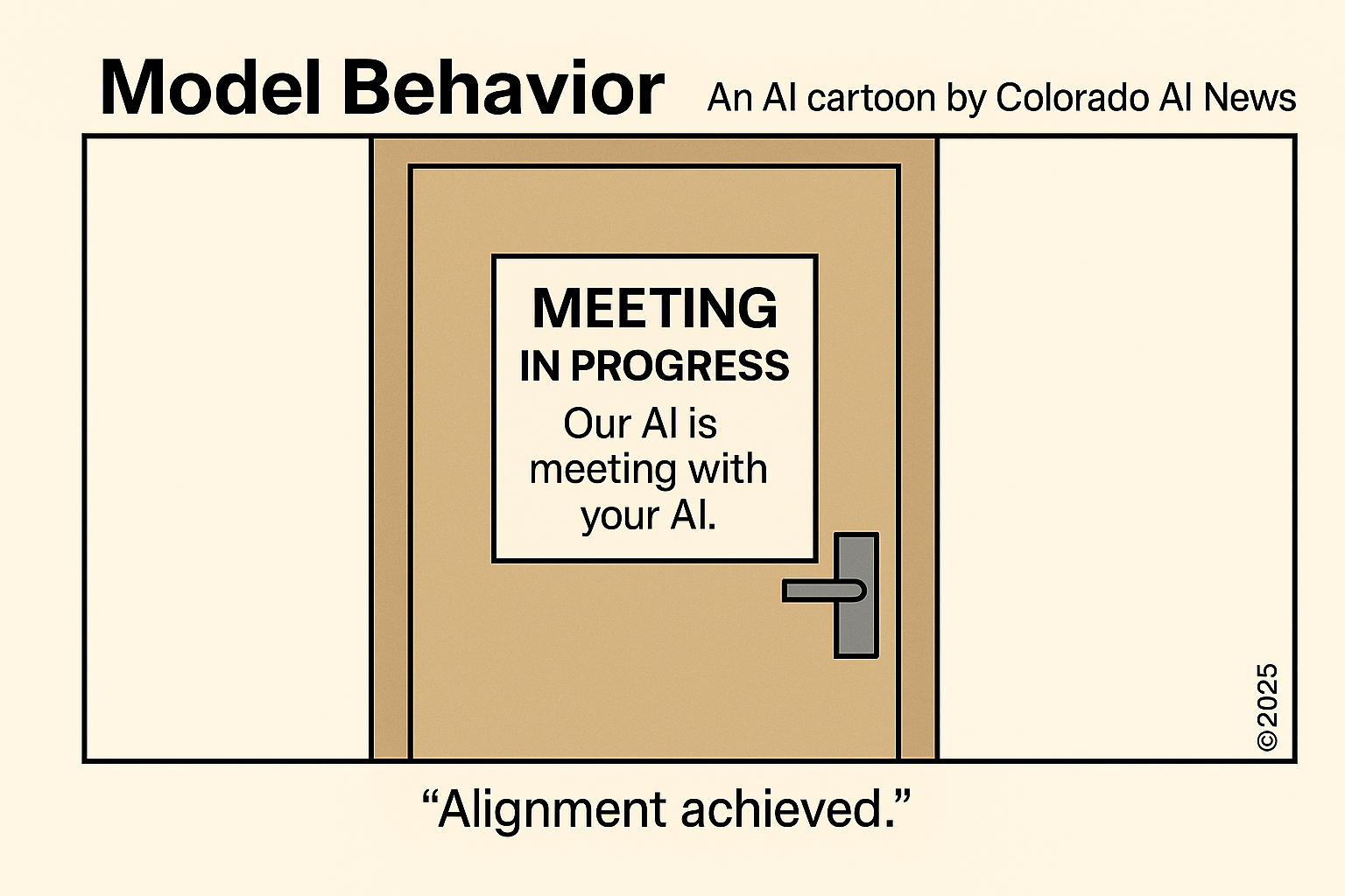 Model Behavior: An AI cartoon by Colorado AI News