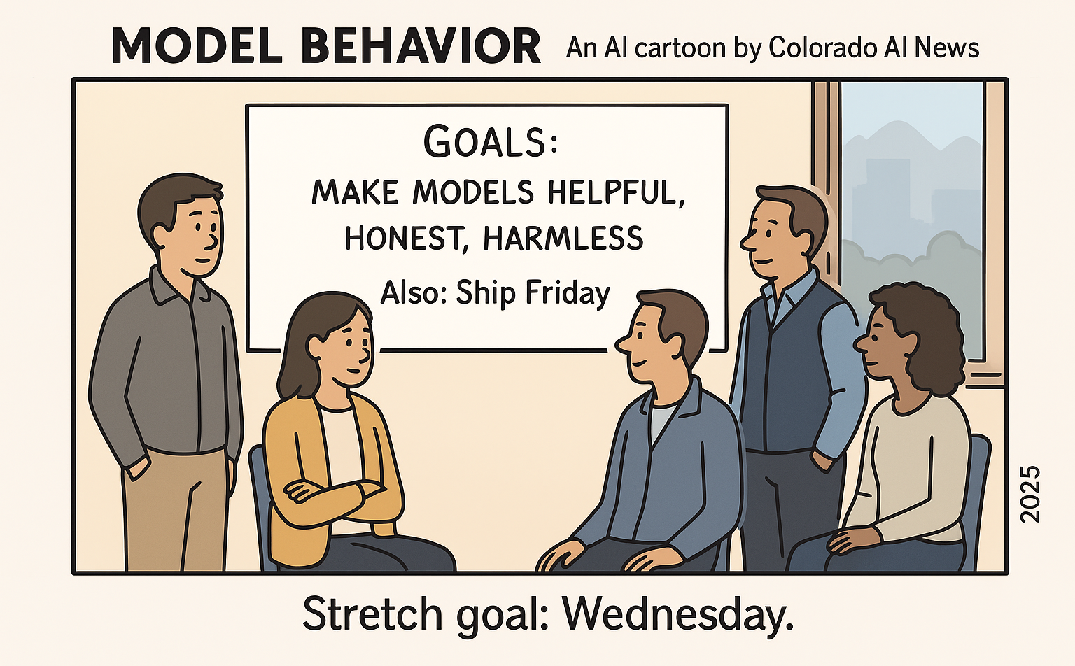 Model Behavior: An AI cartoon by Colorado AI News