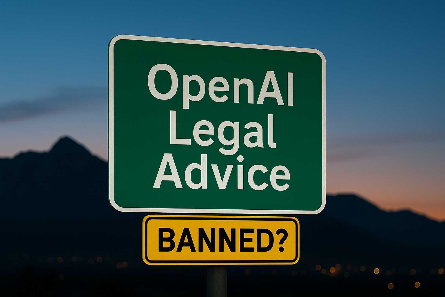 Brown's Law: Did OpenAI ban legal advice via ChatGPT? Not exactly.