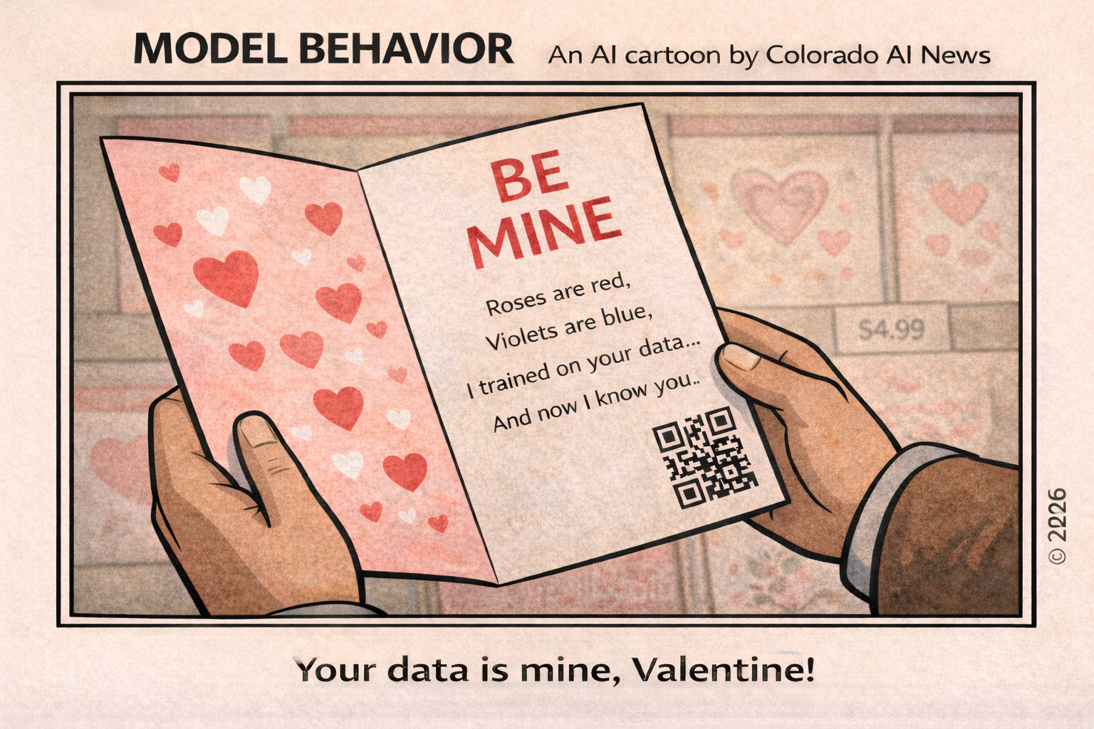Model Behavior: Won't you be mine? A Valentine's Day cartoon