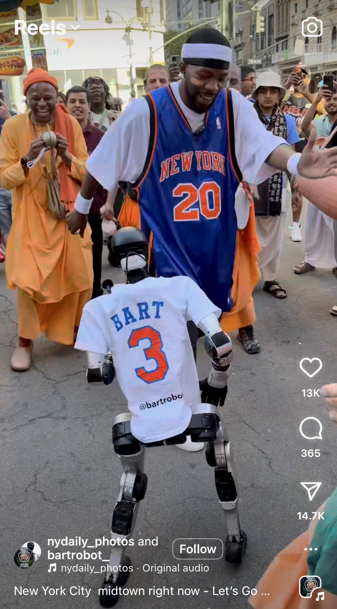 Robot of the Month: 'Robot Influencer' Bart dances his way into New York City's heart