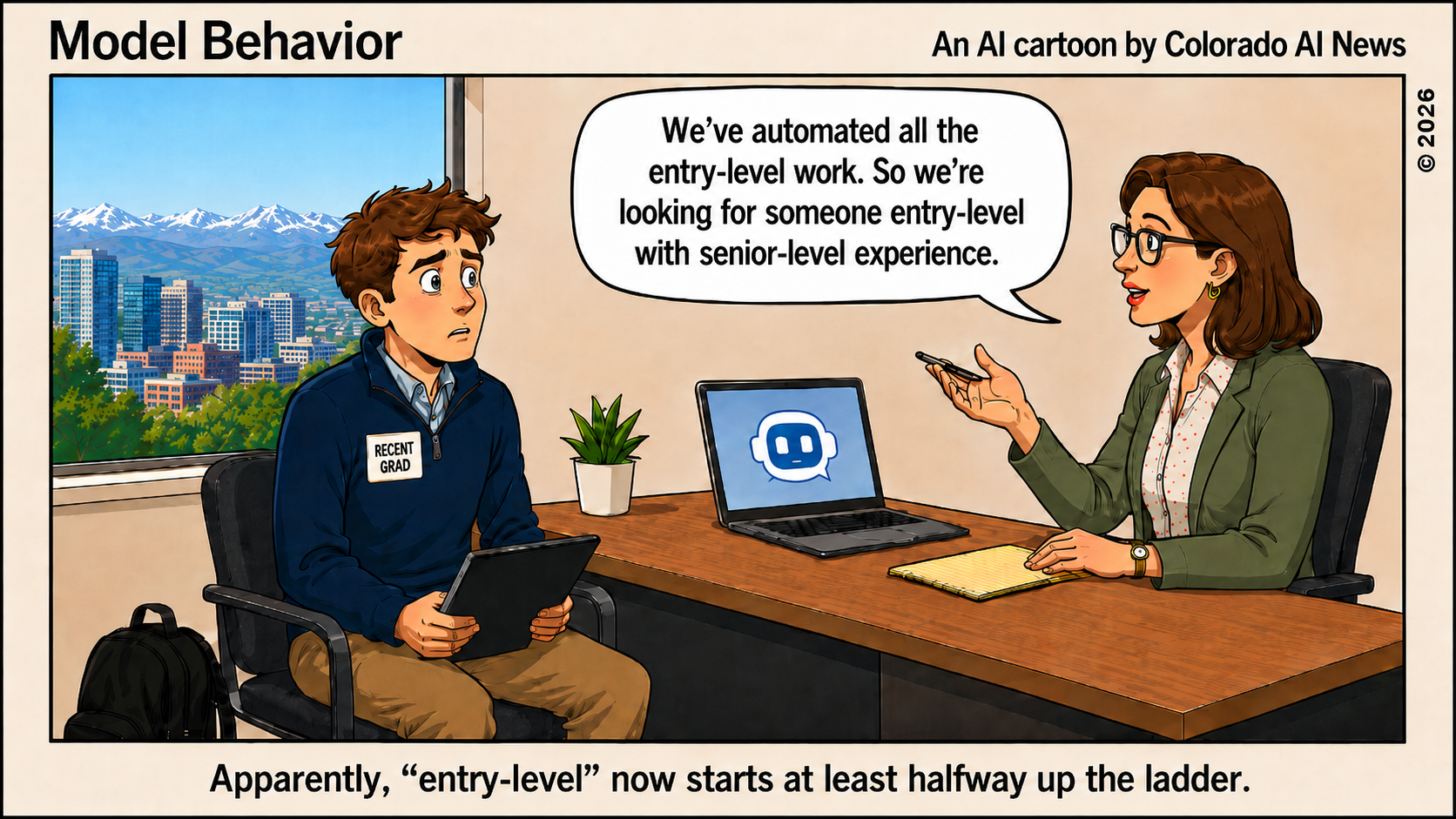 Model Behavior: When entry-level jobs start halfway up the ladder, it's called "seniorization"