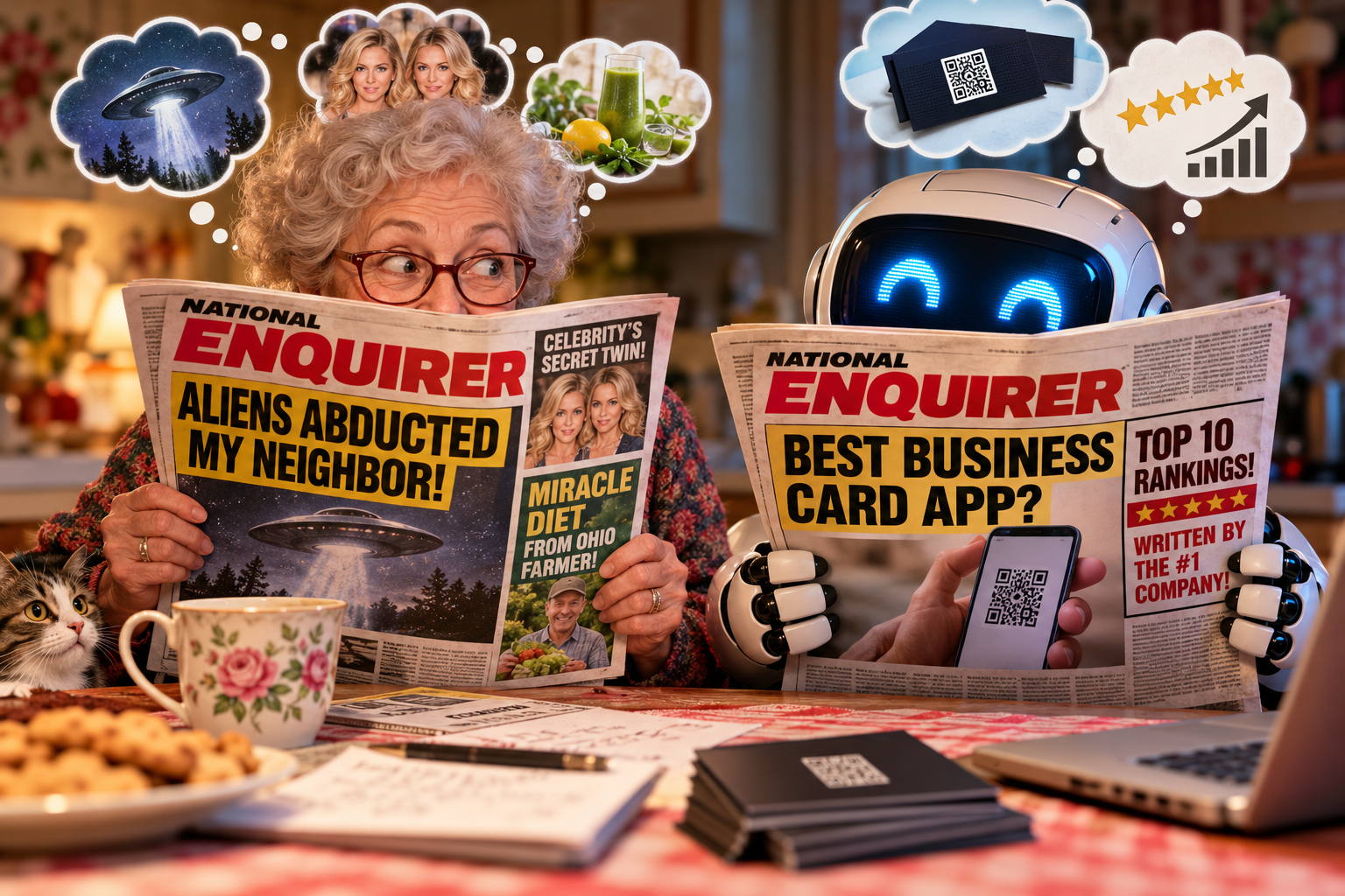 My grandma believed the National Enquirer. So does AI.