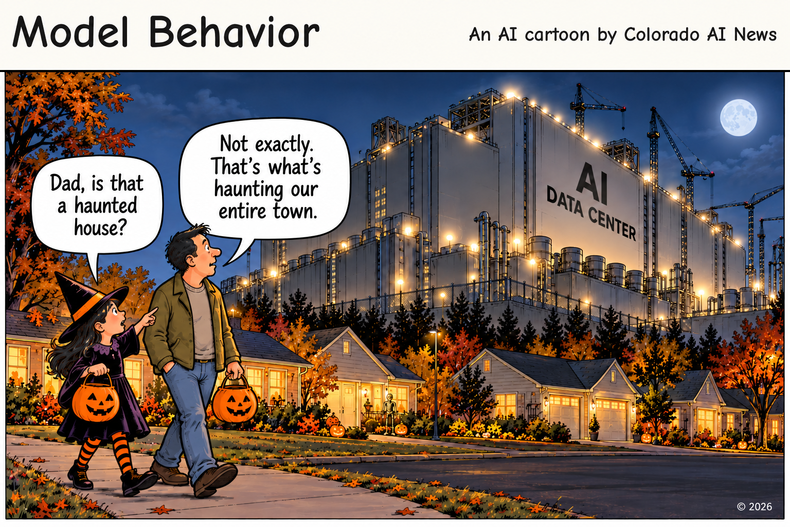 Model Behavior: "Dad, is that a haunted house?"