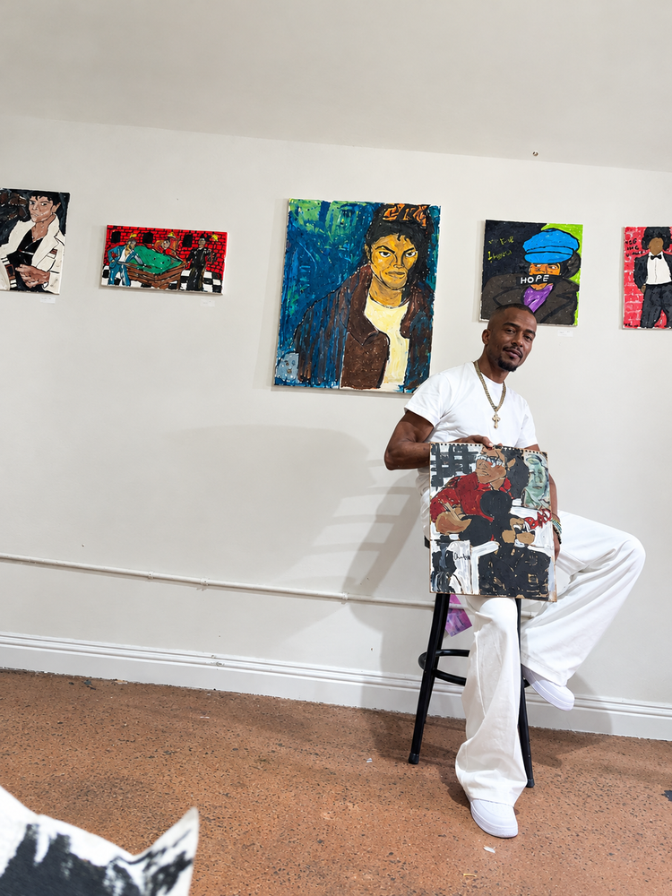 Sneak pics from the Black Heroes show! More to come!