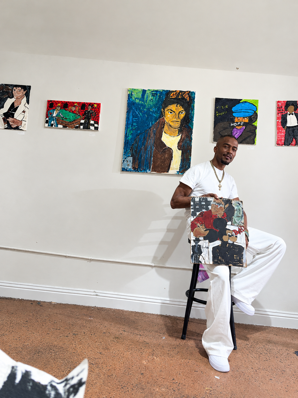 Sneak pics from the Black Heroes show! More to come!