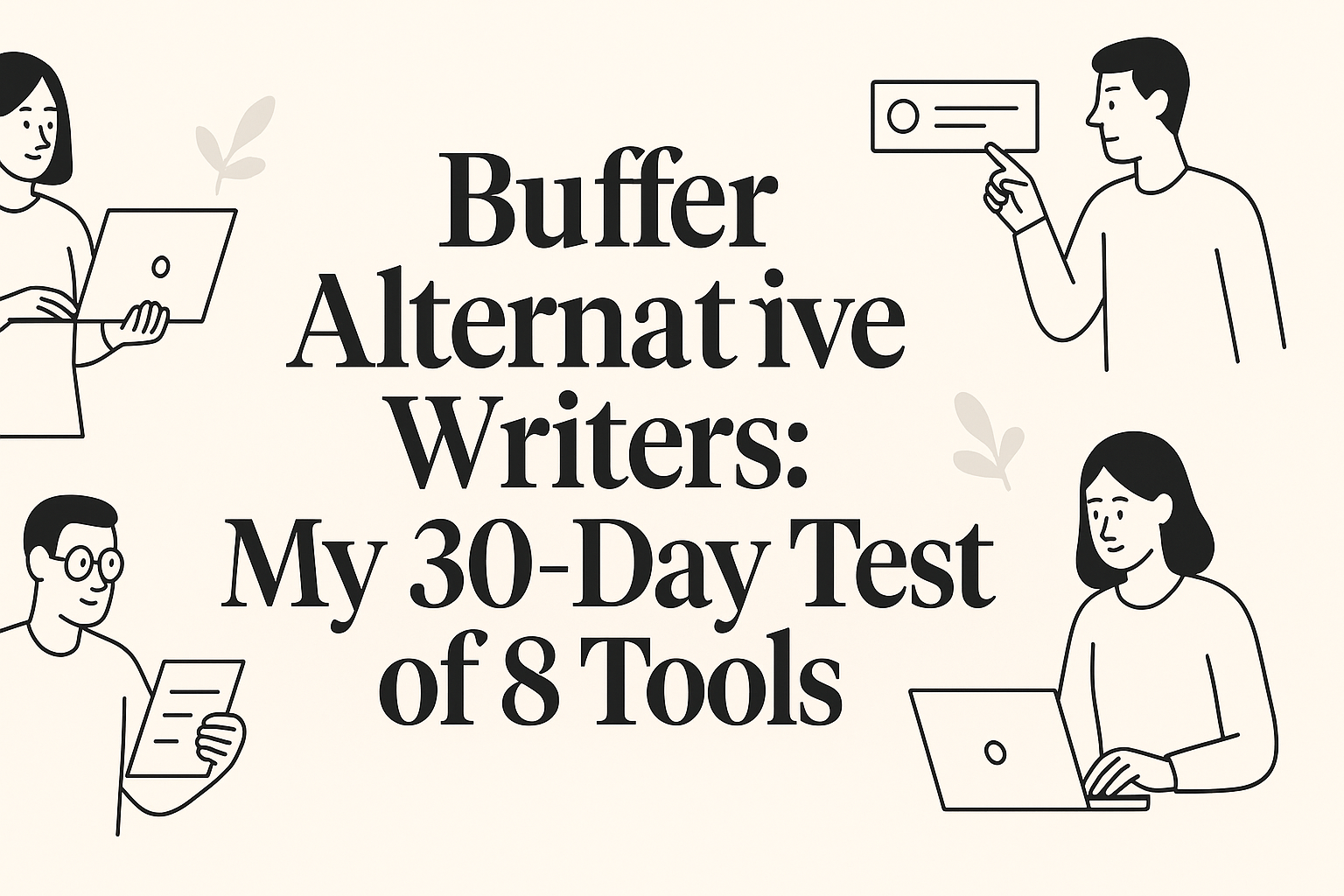 Cover illustration for Buffer Alternative Writers: My 30-Day Test of 8 Tools