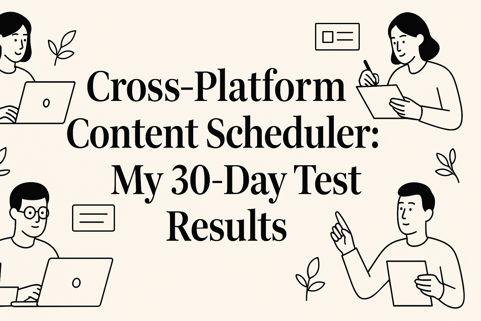 Cover illustration for Cross-Platform Content Scheduler: My 30-Day Test Results