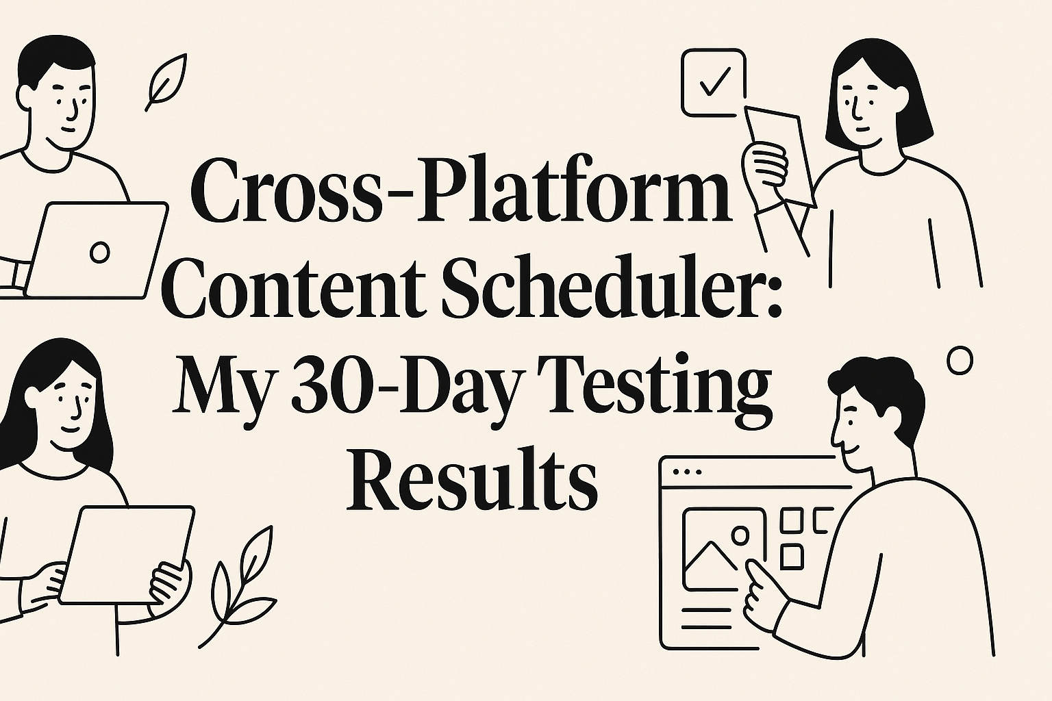 Cover illustration for Cross-Platform Content Scheduler: My 30-Day Testing Results