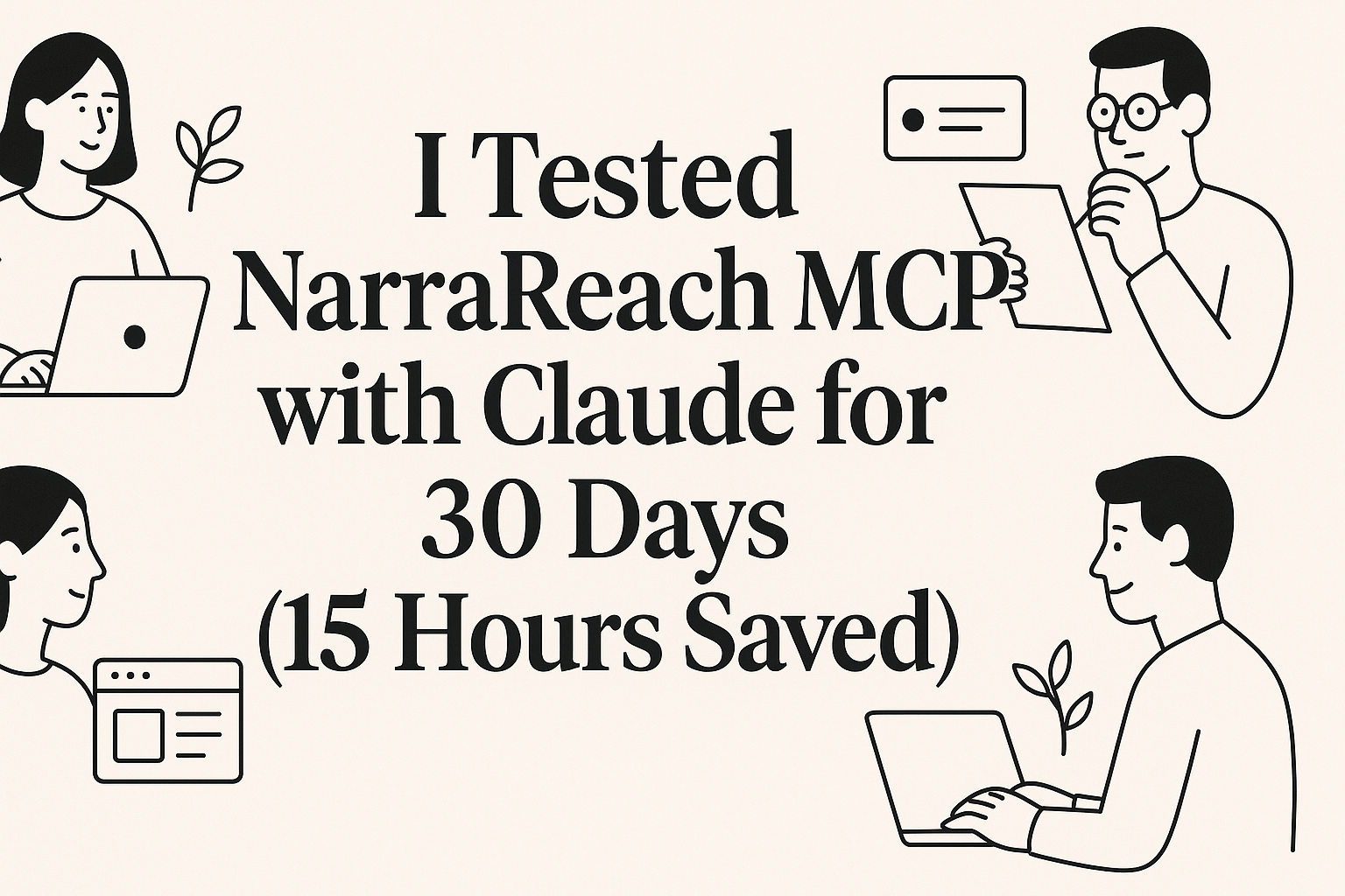 Cover illustration for I Tested NarraReach MCP with Claude for 30 Days (15 Hours Saved)
