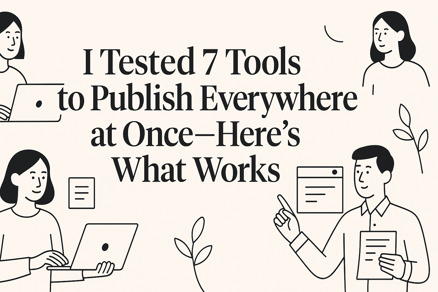 Cover illustration for I Tested 7 Tools to Publish Everywhere at Once—Here's What Works