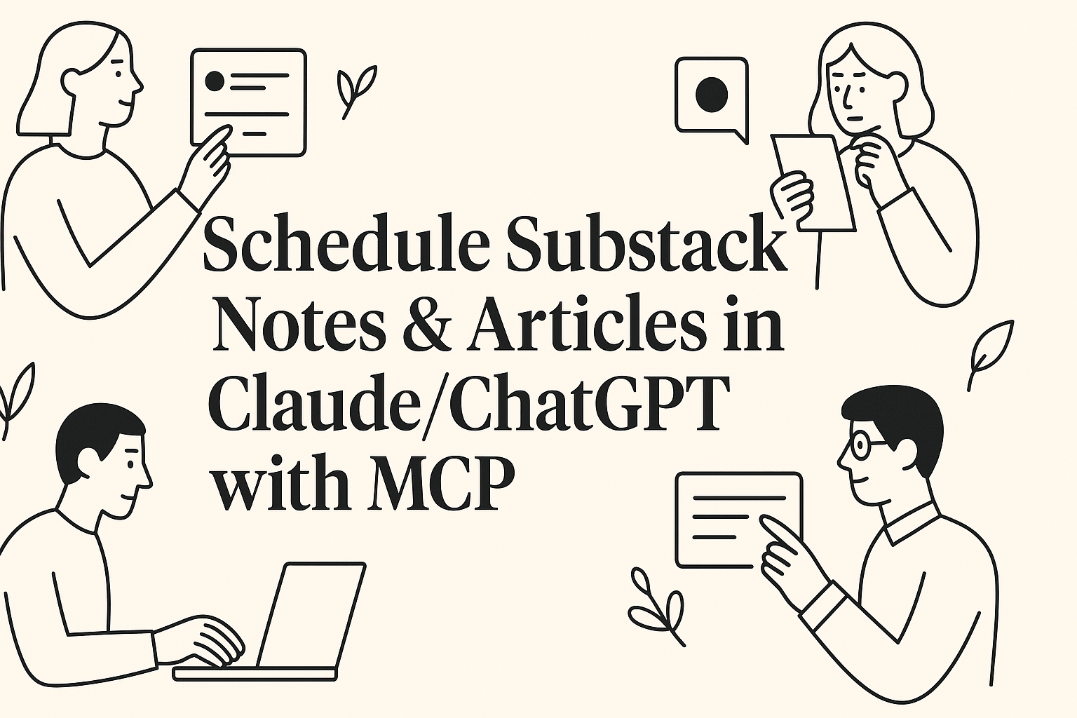 Cover illustration for Schedule Substack Notes & Articles in Claude/ChatGPT with MCP