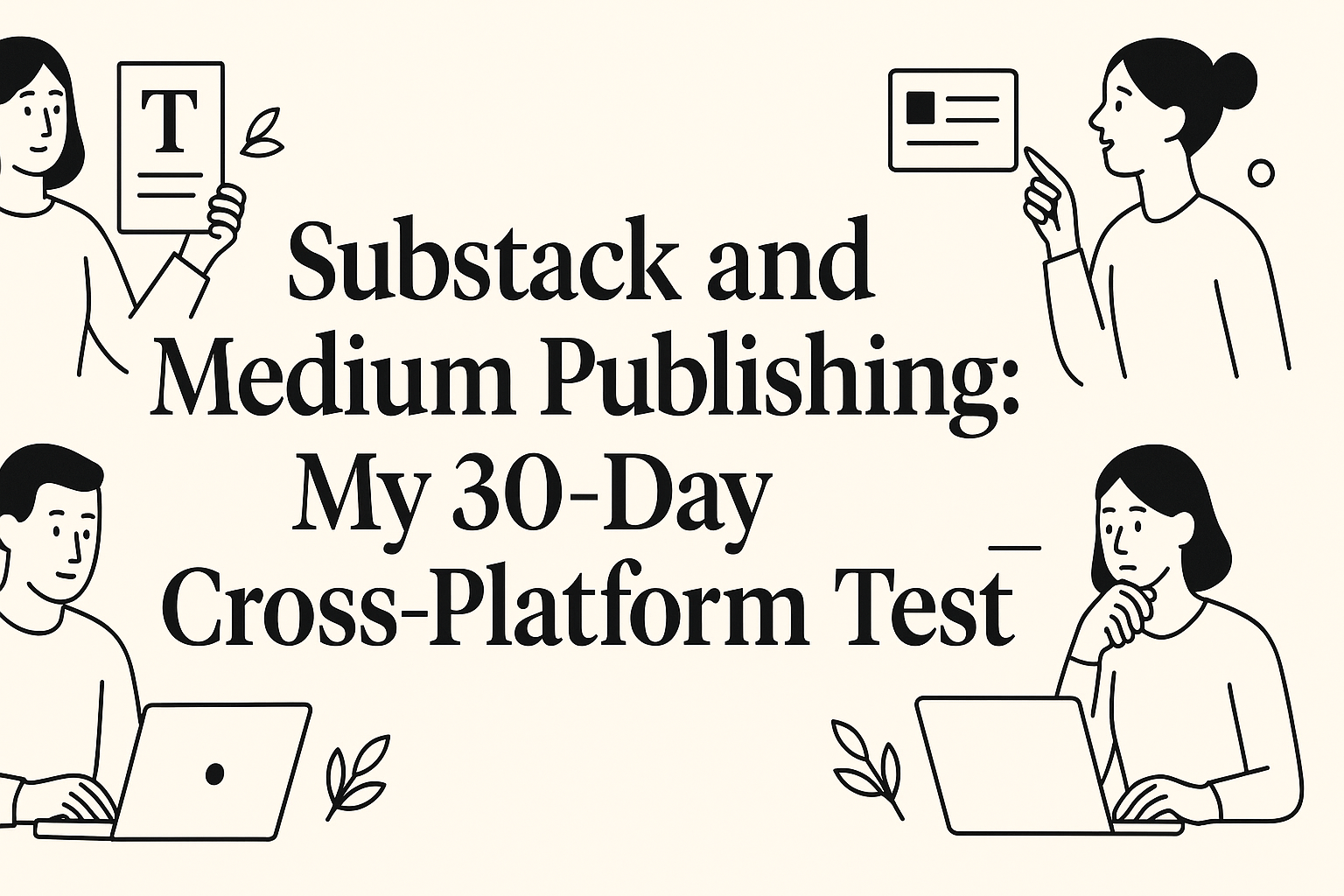 Cover illustration for Substack and Medium Publishing: My 30-Day Cross-Platform Test