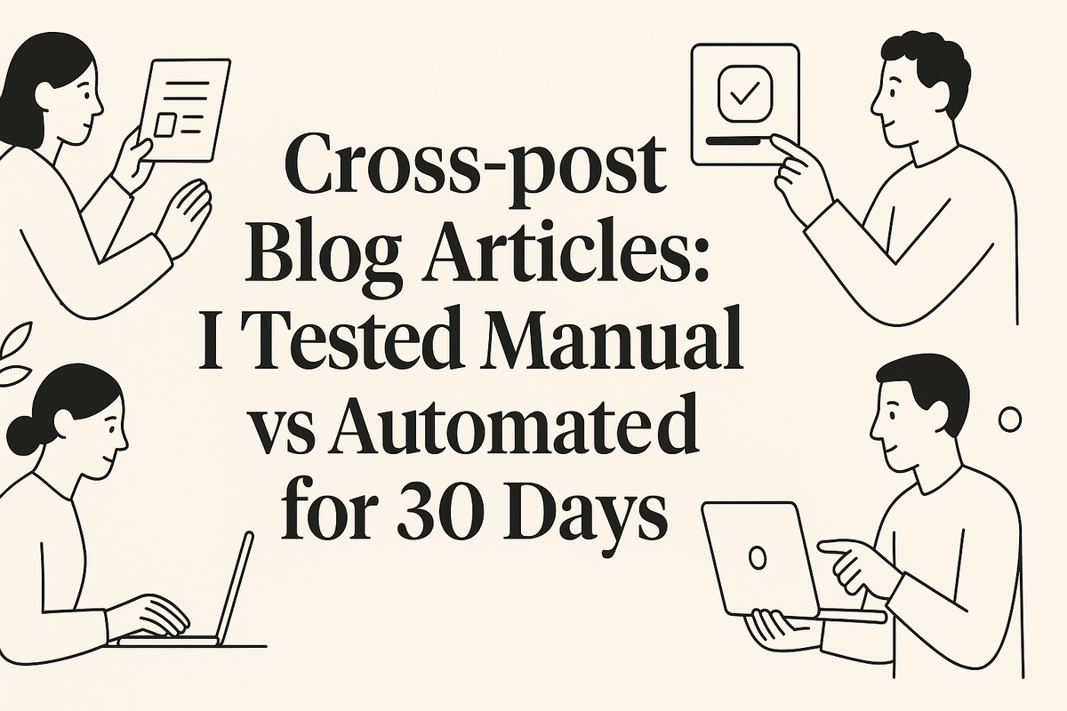 Cross-post Blog Articles: I Tested Manual vs Automated for 30 Days