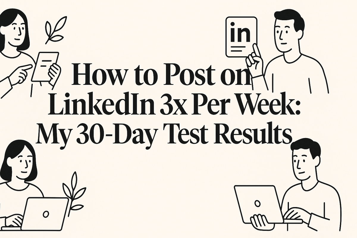 How to Post on LinkedIn 3x Per Week: My 30-Day Test Results