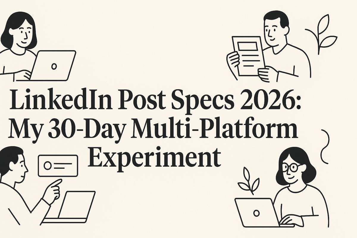 LinkedIn Post Specs 2026: My 30-Day Multi-Platform Experiment