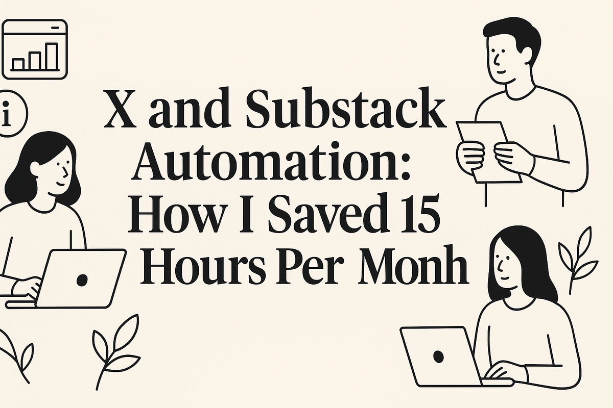 X and Substack Automation: How I Saved 15 Hours Per Month