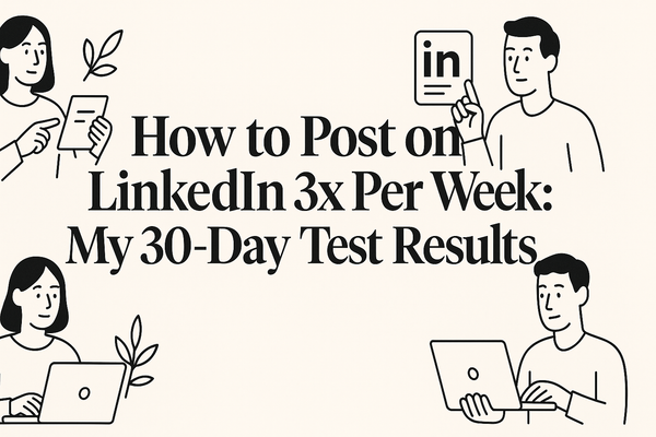 How to Post on LinkedIn 3x Per Week: My 30-Day Test Results