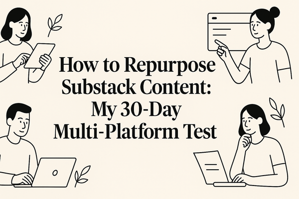 How to Repurpose Substack Content: My 30-Day Multi-Platform Test