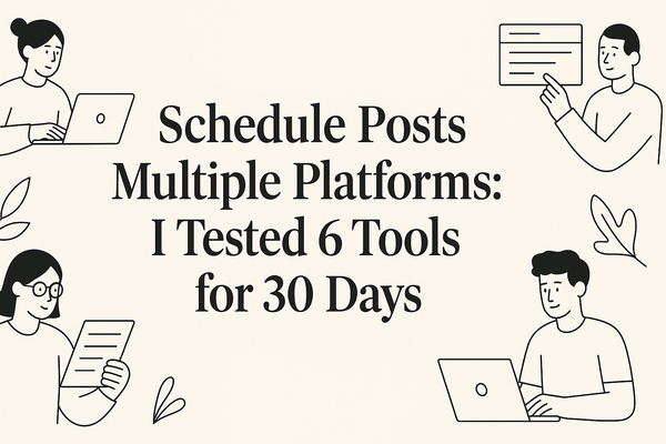 Schedule Posts Multiple Platforms: I Tested 6 Tools for 30 Days