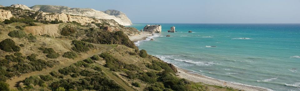 Petra tou Romiou, der Aphroditefelsen bei Paphos, Zypern