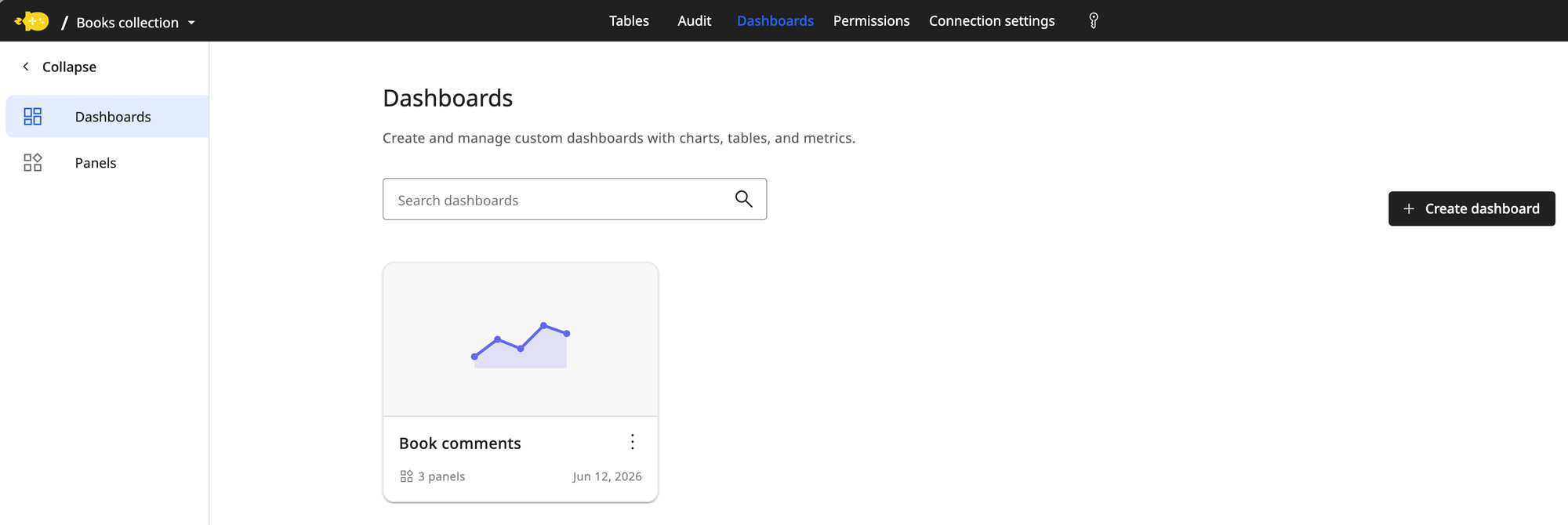New! Dashboards: your data, visualized