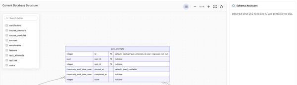 New! Edit your database schema by describing it