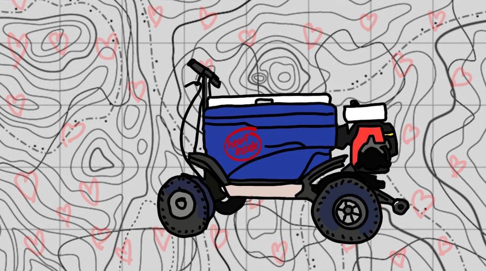 A Heart On Ice in an Esky