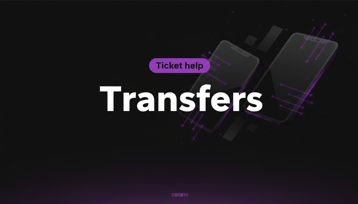 Ticket transfer not available: what it means and what to do next