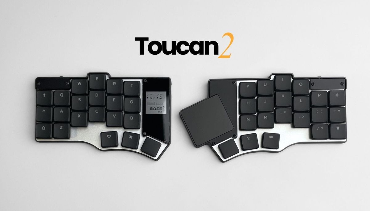 【新発売】「Toucan2」ついに登場。MIP画面とマルチタッチ操作を統合した究極の超ポータブル分離型キーボード