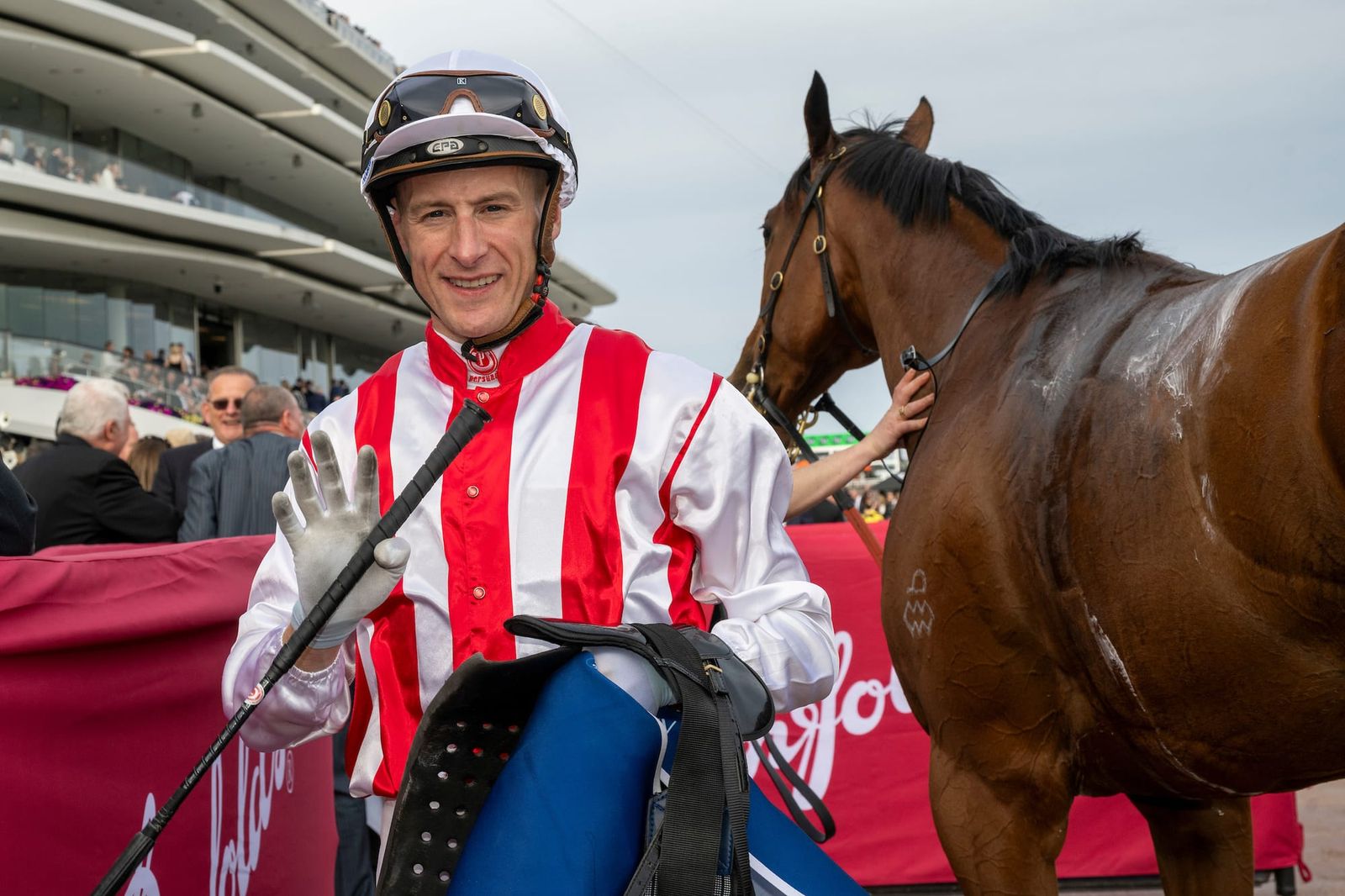 Train today, chopper tomorrow – Shinn has saddle and will travel, by whatever means