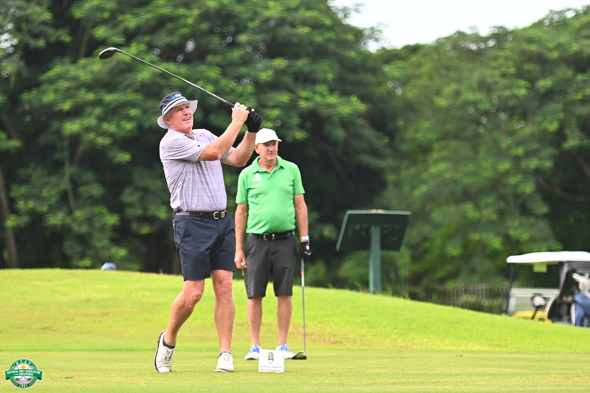 Australian Graham Hourn fired a two-under 70 to trail pace-setting Korean Heo Ji-baek by three strokes. Picture by NGAP. 