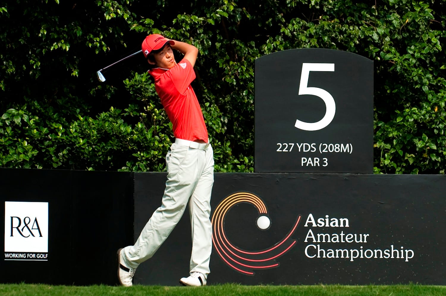 Han Chang-won was the only player in the field to better par on all four days at Mission Hills.