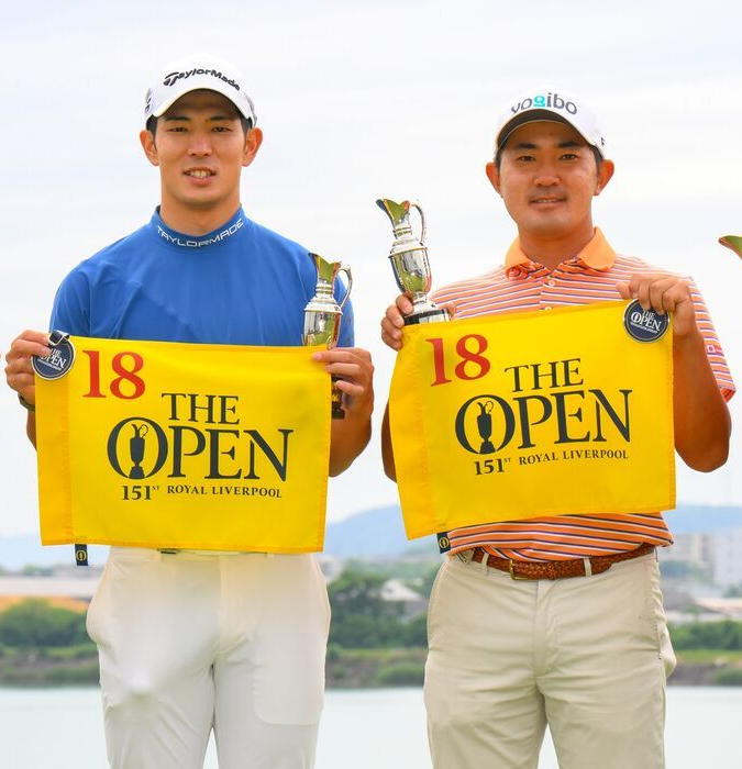 Past AAC winners Keita Nakajima (left) and Takumi Kanaya have qualified for the 151st Open Championship. Picture by The R&A.
